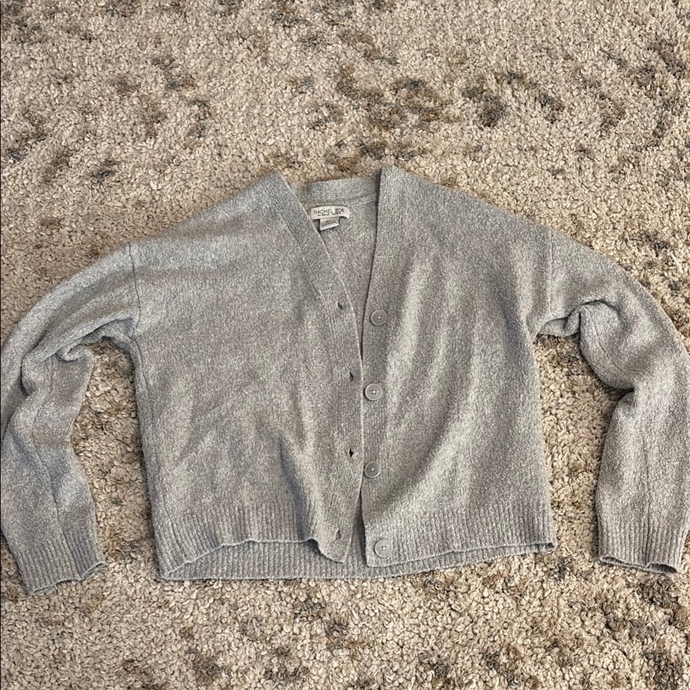 Rachel Zoe Gray Cardigan Sweater
